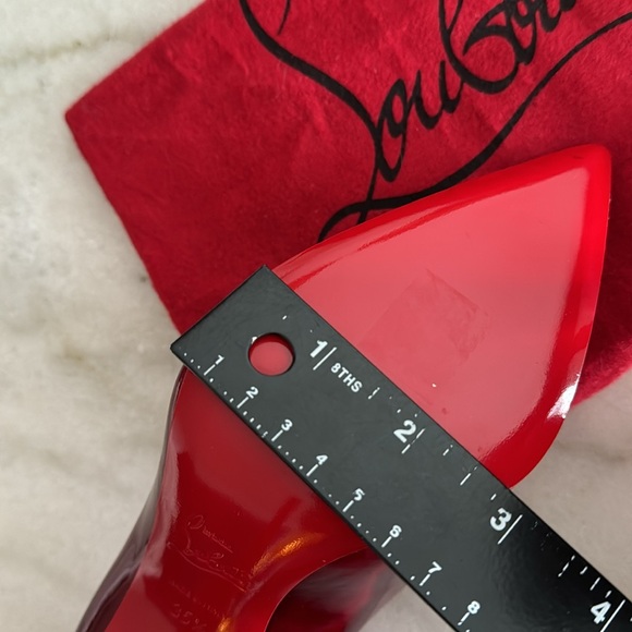 Christian Louboutin Kate Pointed Toe Red Shoes with Dust Bag - Picture 9 of 11